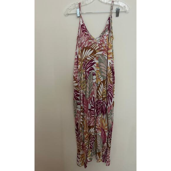 Lush Print V-Neck Cami Pocket Dress Women Size Small GUC - Picture 4 of 5